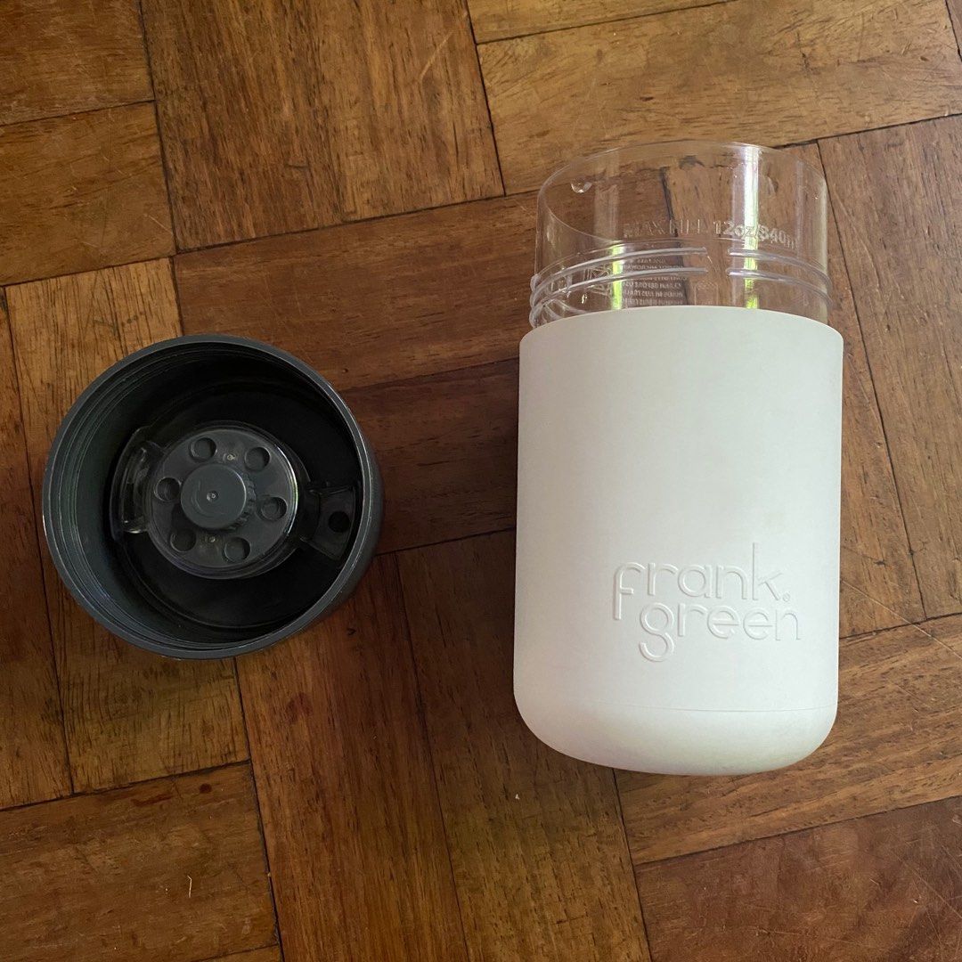 Frank Green Coffee Cup push button lid, Furniture & Home Living