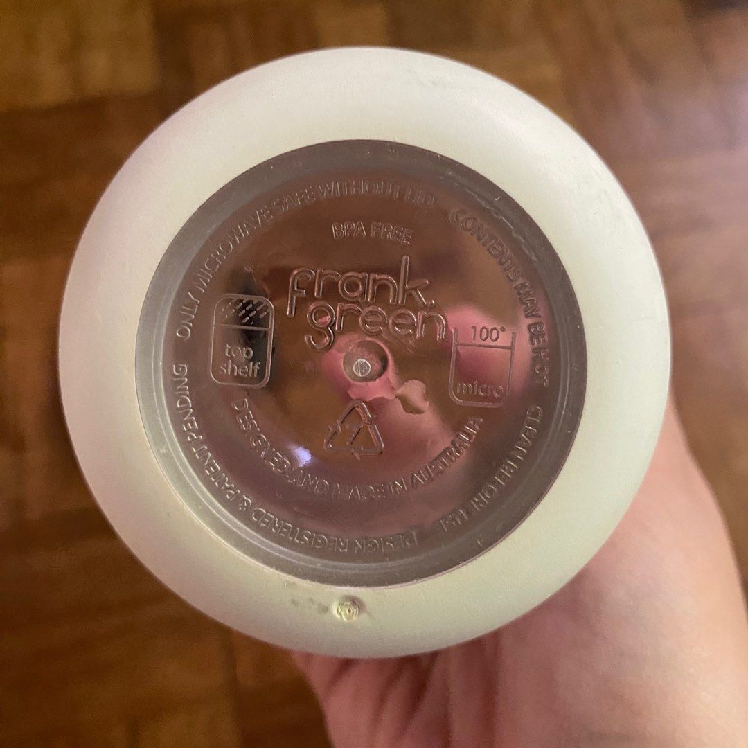 Frank Green Coffee Cup push button lid, Furniture & Home Living