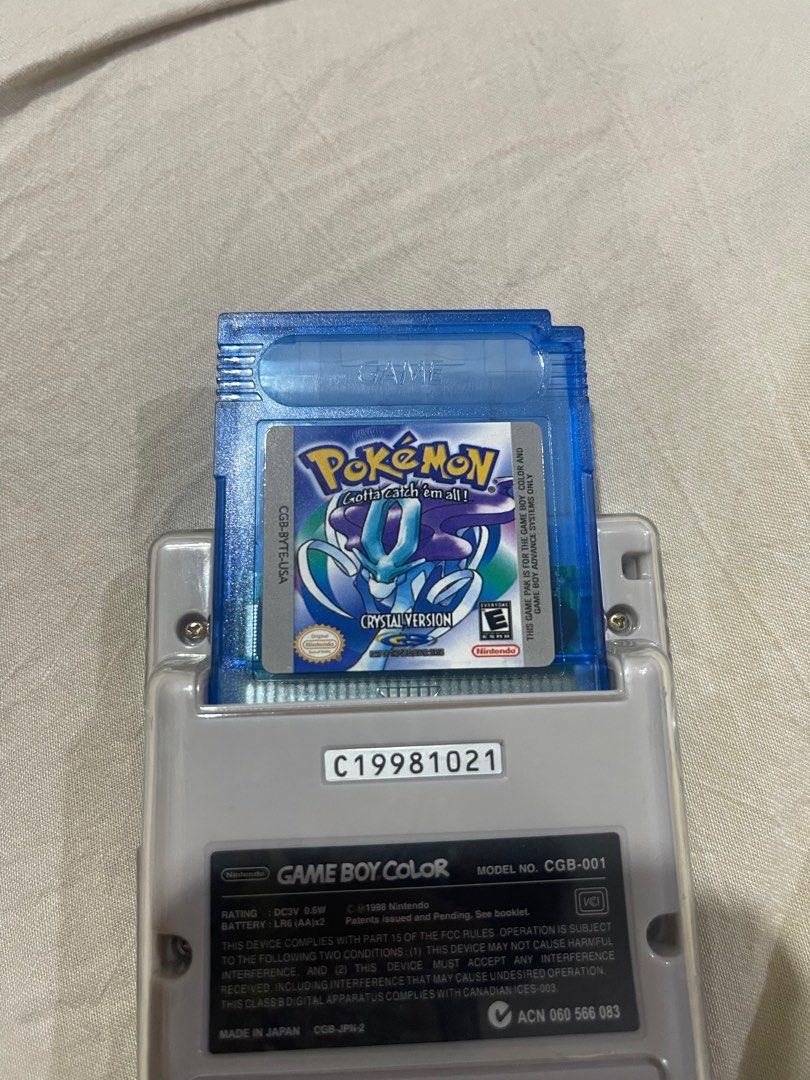 Gbc pokemon Crystal version cn Video Gaming Video