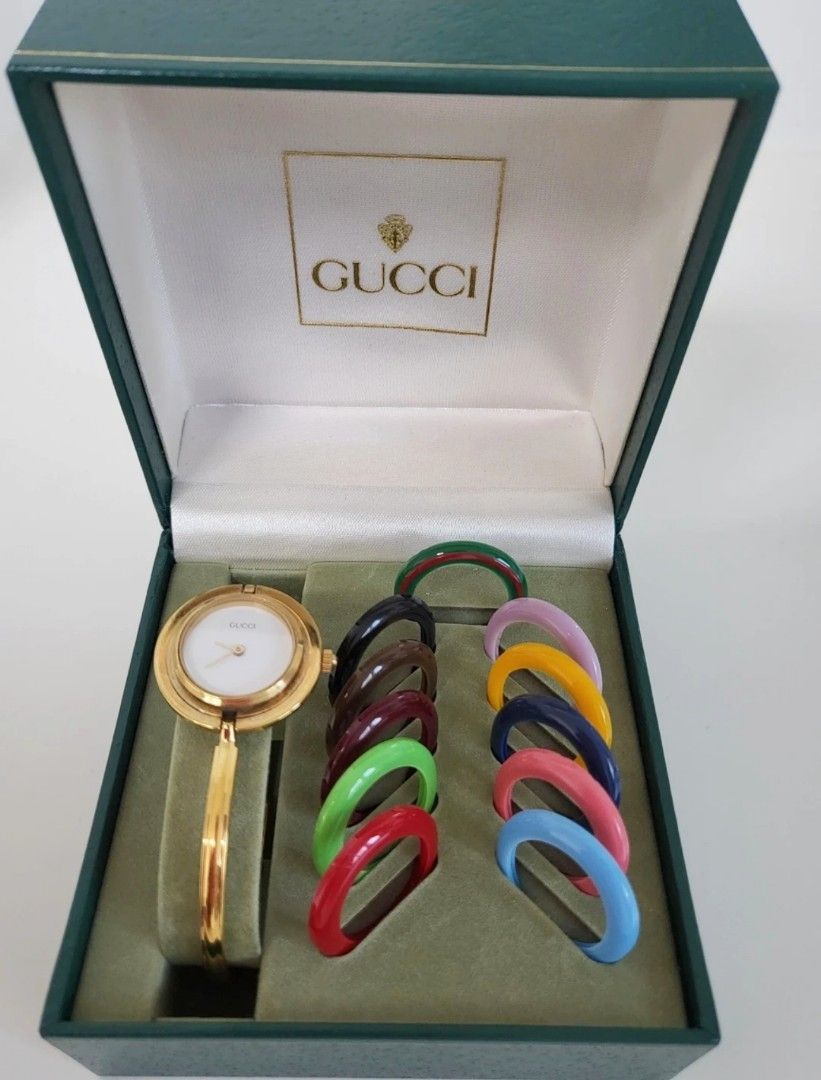 Gucci interchangeable bezel bangle watch new arrivals