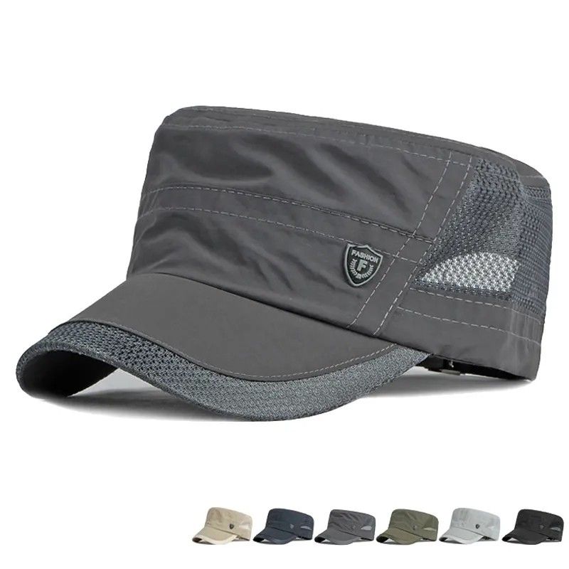 Flat top baseball shop hat