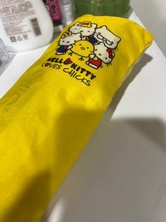 Hello kitty 哈囉吉蒂伸縮短雨傘 連環保袋
