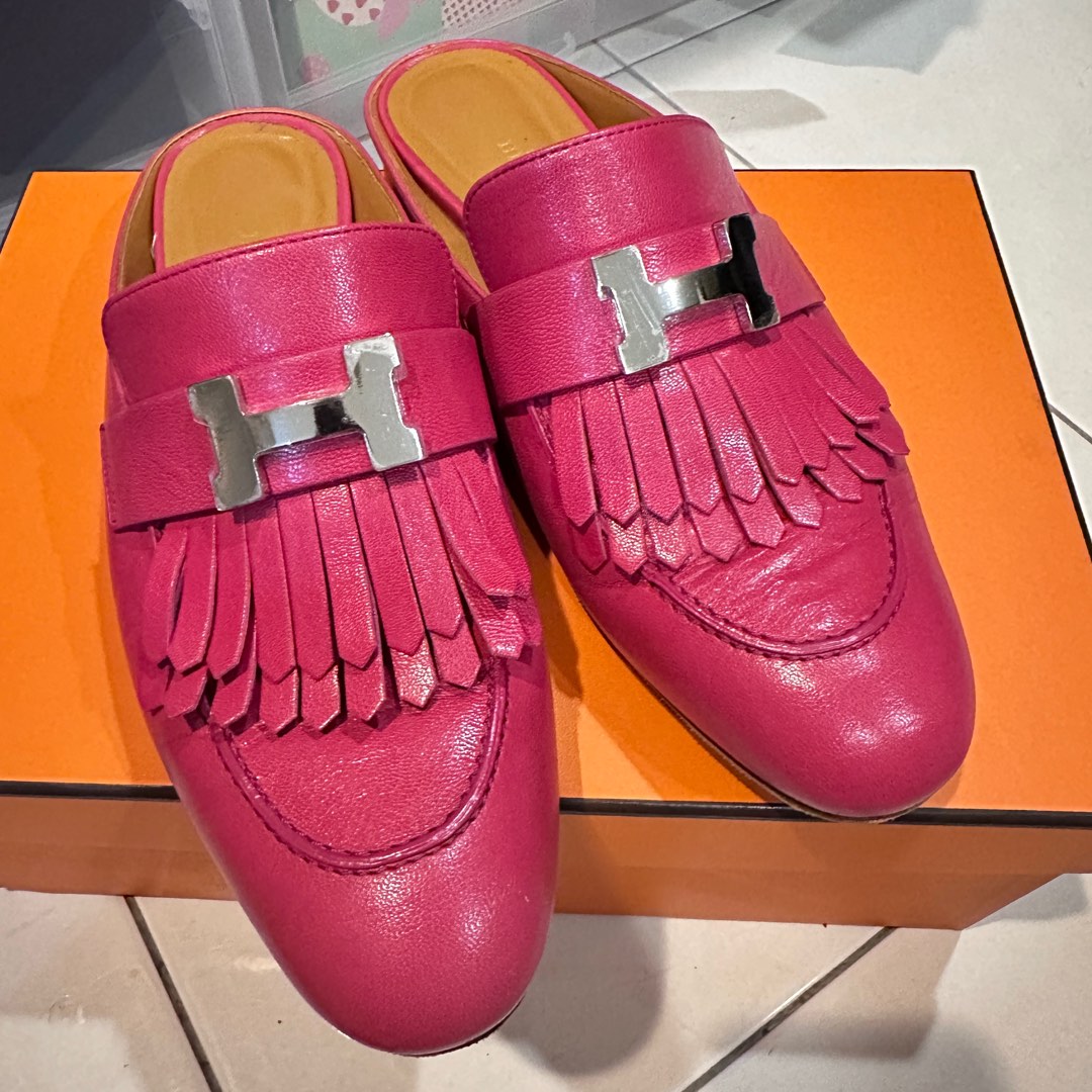 Hermes mules (Authentic), Women's Fashion, Footwear, Loafers on Carousell