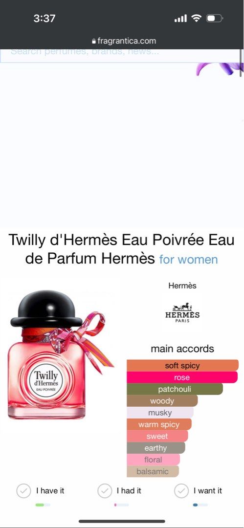 twilly d hermes fragrantica