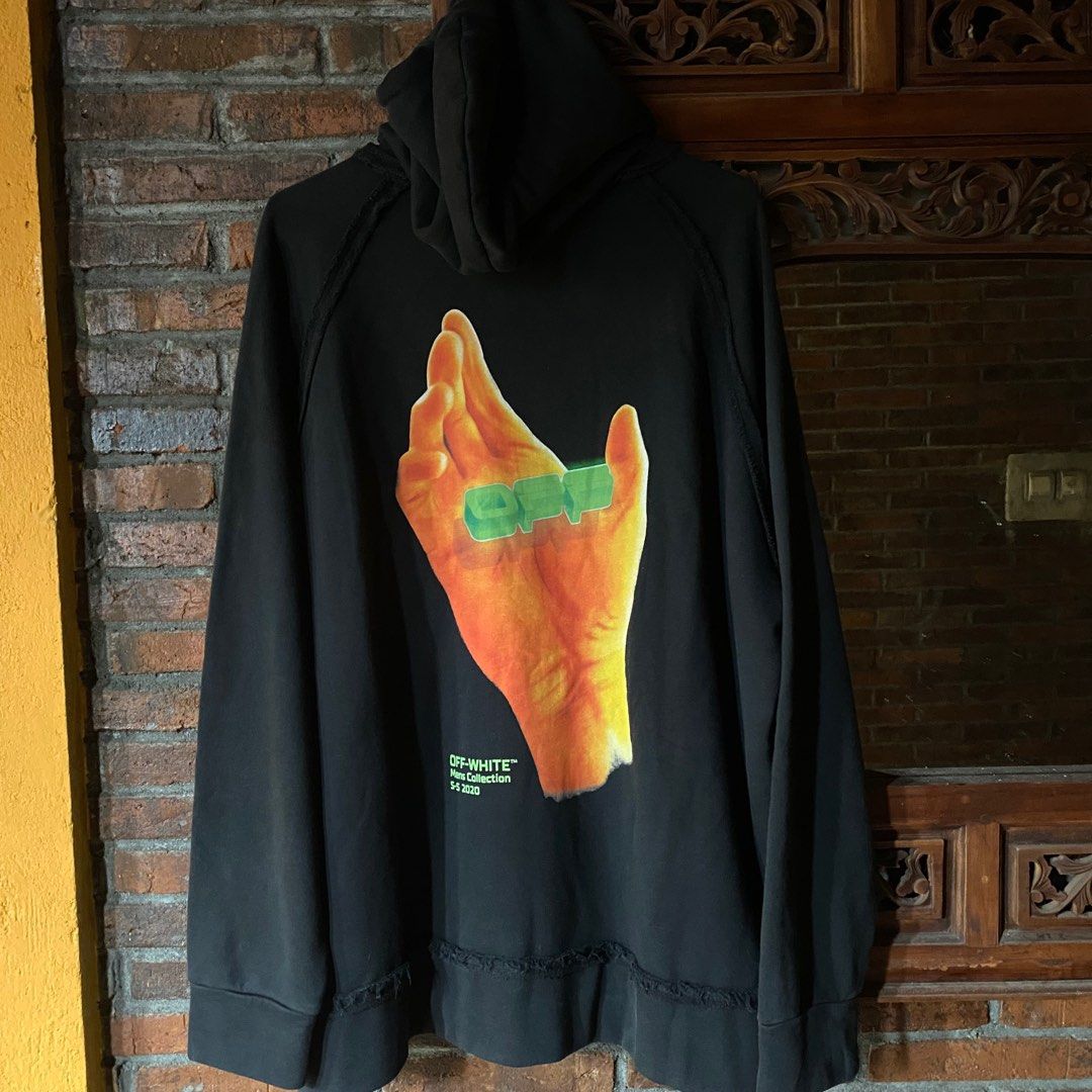 Off white hand hoodie 2025