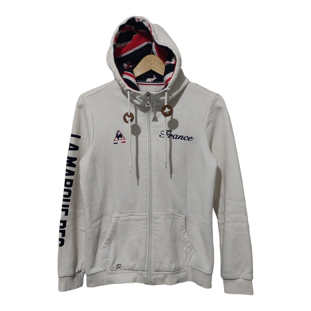 Hoodie Zipper women s le coq sportif la Marque Des tricolores 85 minus Fesyen Pria Pakaian Baju Luaran di Carousell