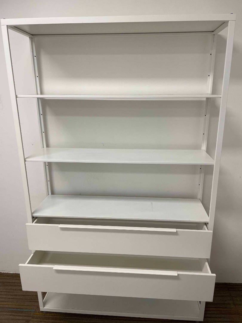 IKEA FJALKINGE Shelving Unit with Drawers, Furniture & Home Living