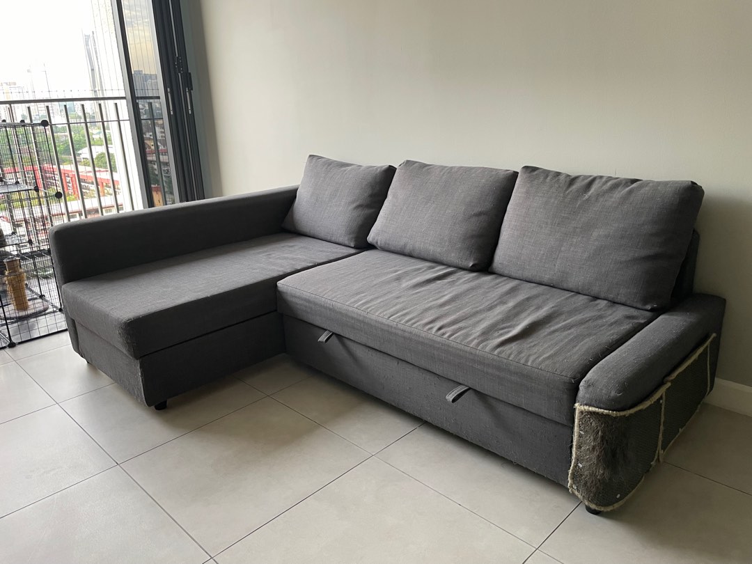 IKEA Friheten L Shape Sofa Bed, Furniture & Home Living, Furniture