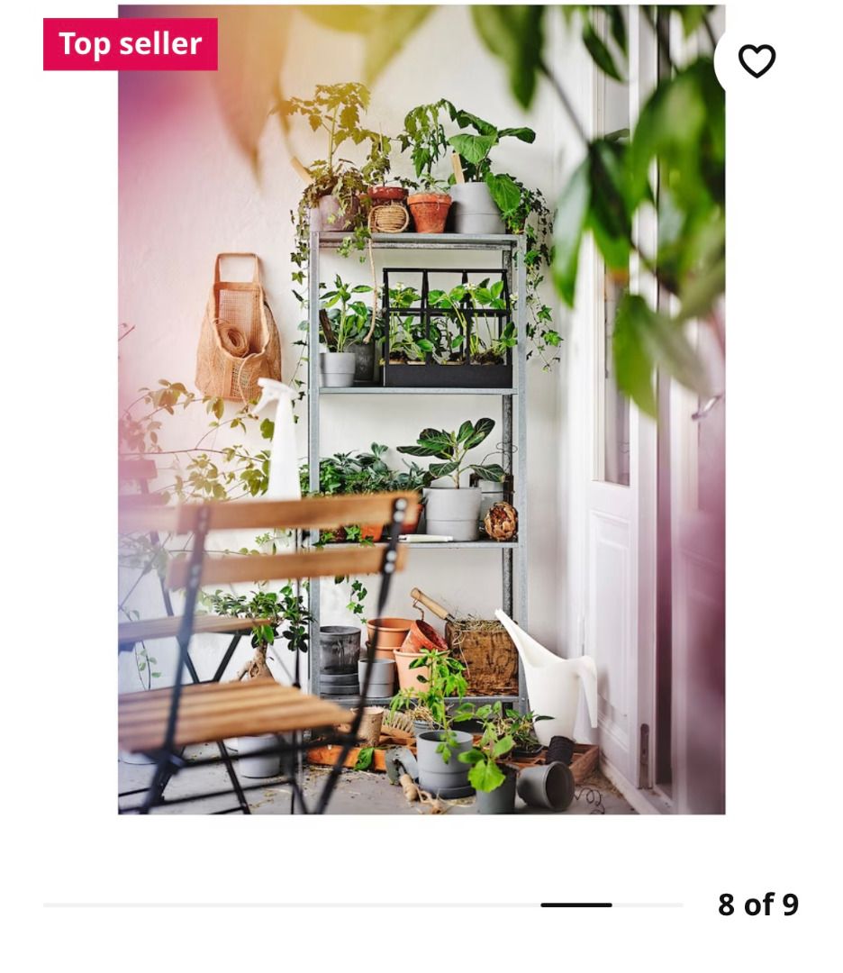 Ikea outdoor shop shelves