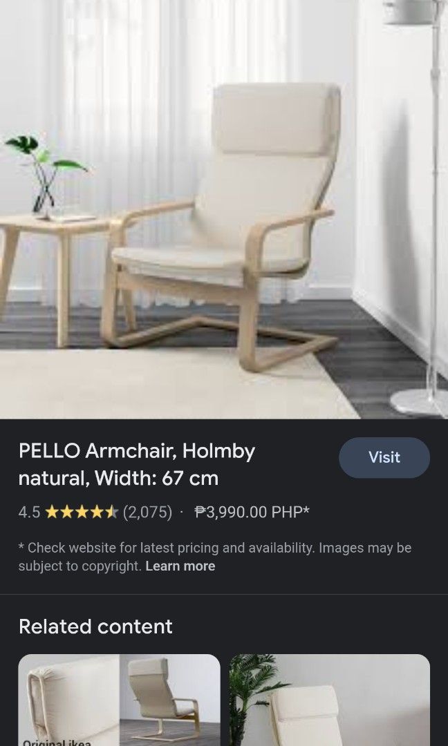 Ikea Pello Armchair on Carousell