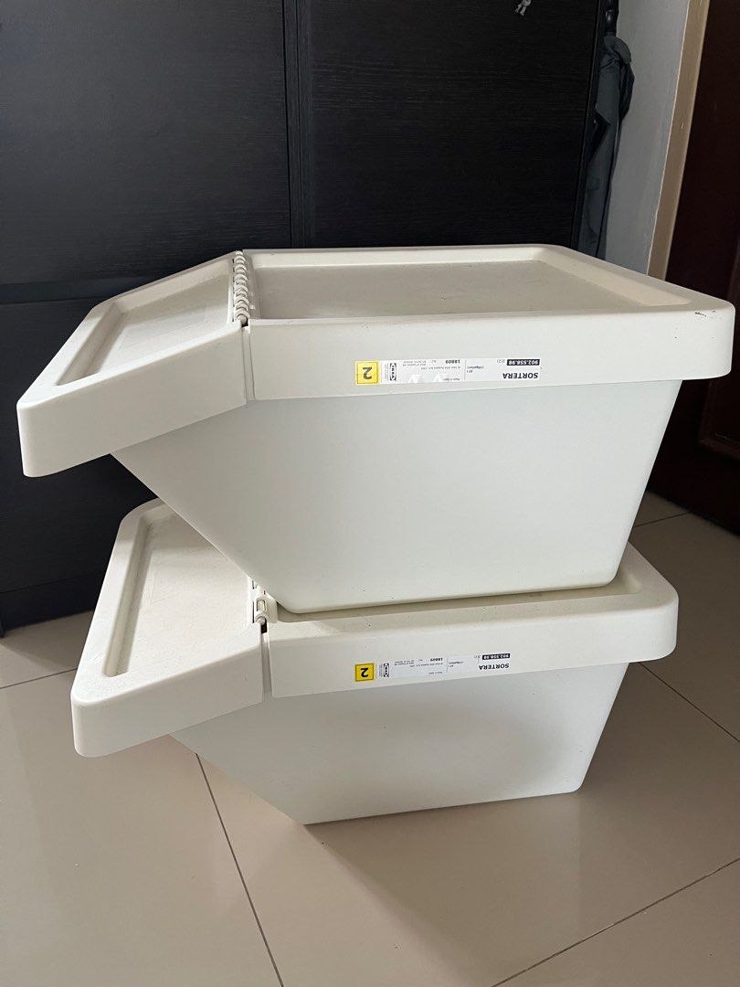 IKEA storage boxes (Sortera), Furniture & Home Living, Home Improvement