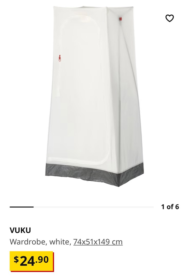 IKEA Tent Wardrobe VUKU for hanging clothing , Furniture & Home