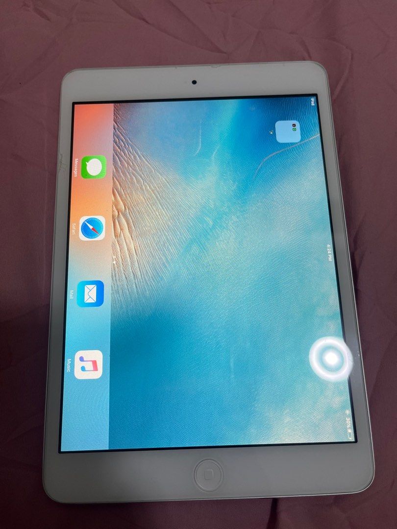 iPad Mini 1 (Category: iPad) located in Manila. Submitted by declutter.with.me. (Listing ID 1224612556, Image 2). Description: - Last iOS is version 9.3.5 - Still working, but limited apps due to the software available. - Lags heavily. - No charger, no box. - Can download other free apps if compatible, just send me a PM. - Will reset before ship out. Can buy as a bundle together with the iPhone 6s, and Samsung A21s. Check my profile for the condi