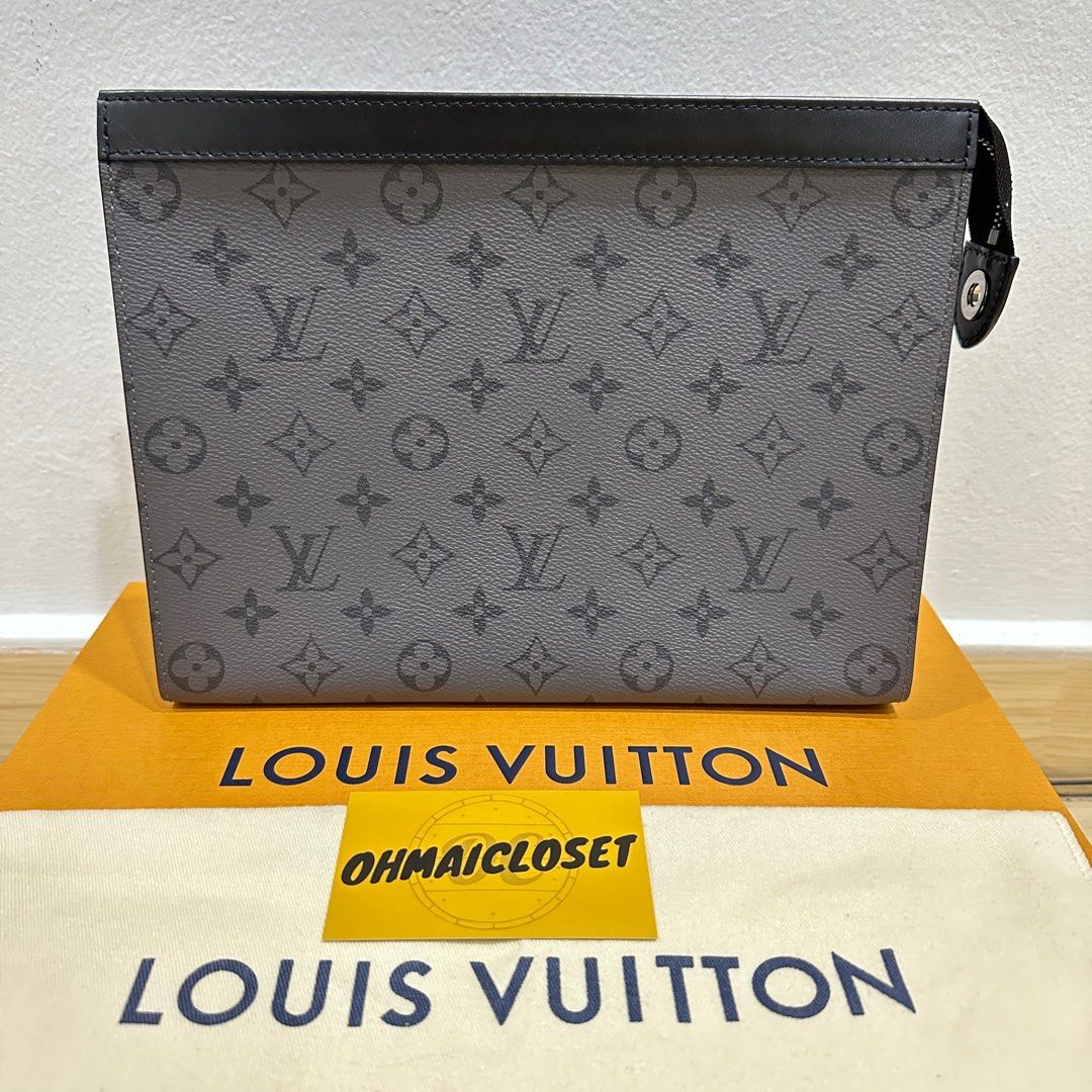 Louis Vuitton Pochette Voyage MM Monogram Eclipse Reverse M69535