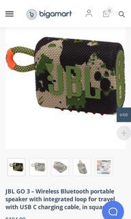 JBL Go 3 Bluetooth Speaker