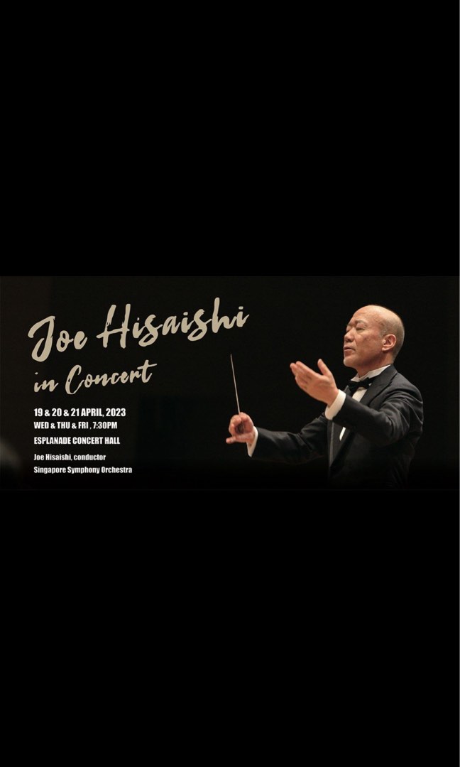2 x JOE HISAISHI CONCERT TICKET WTS, Tickets & Vouchers, Event Tickets