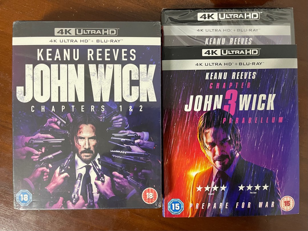 John Wick Trilogy 4k Bluray Collection Tv And Home Appliances Tv And Entertainment Blu Ray 5968