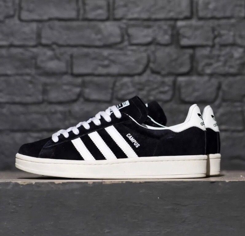 JUAL ADIDAS CAMPUS BLACK WHITE ORIGINAL BNIB Fesyen Pria Sepatu Sneakers di Carousell