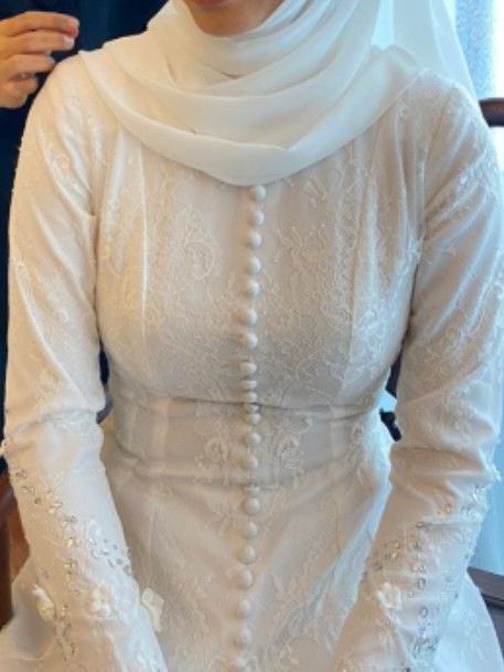Kebaya Nikah Putih/Kebaya putih, Women's Fashion, Dresses & Sets ...