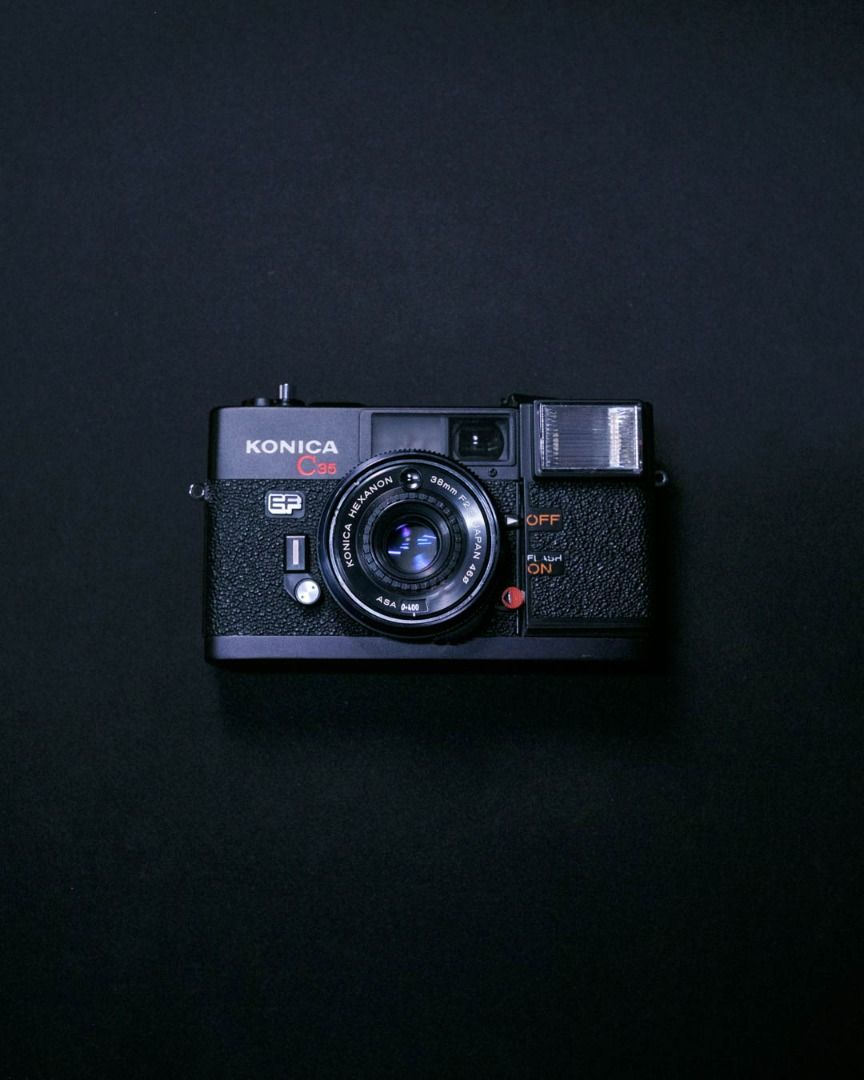 Konica C35 EF Rangefinder Point & Shoot Film Camera, Photography