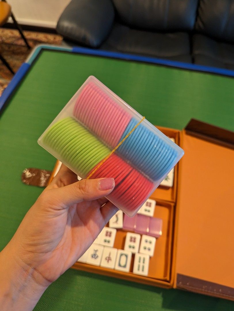 Mahjong Set Table, Tiles, Chips, Hobbies & Toys, Toys & Games on