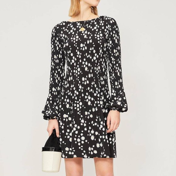 Maje long dress with daisy print new arrivals