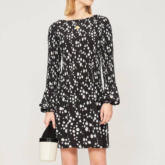 Maje long dress with daisy print store