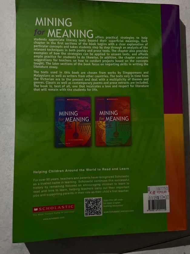 Mining for Meaning - literature unseen poetry book, Hobbies & Toys ...