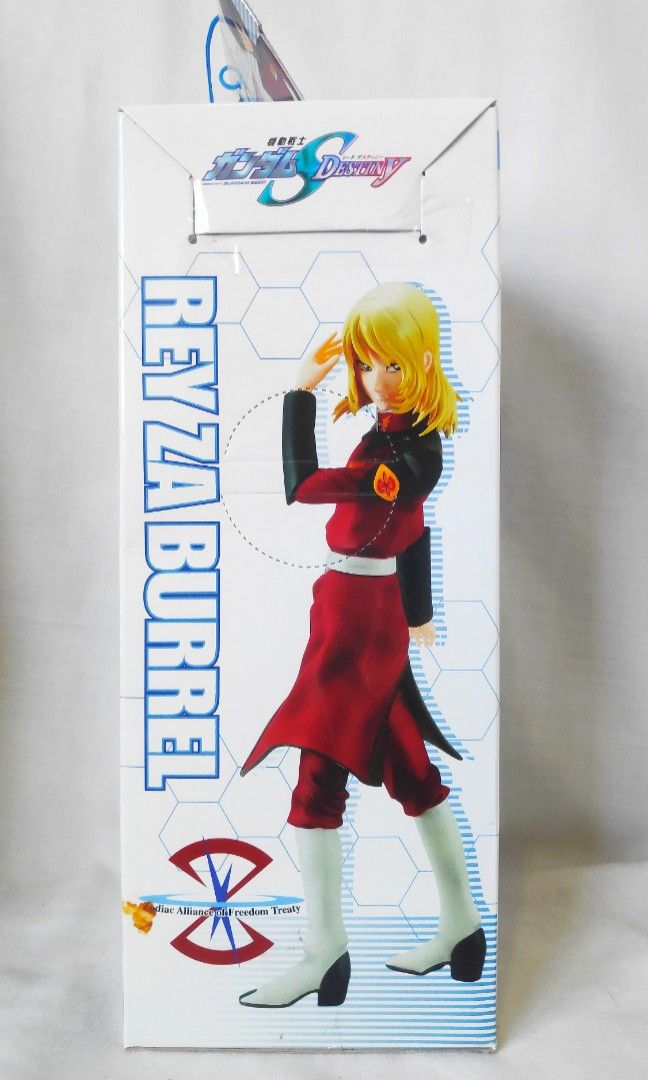 MOBILE SUIT GUNDAM SEE DESTINY MS PILOT LEGEND: REY ZA BURREL - SHINN & REY DX FIGURE - (BANPRESTO) (Category: Figurines & Statues) located in Cebu City. Submitted by silentmerch21 (Listing ID 1224562691, Image 2). Description: BANPRESTO (Authentic/Legit) ------------------------------------------- Product Info/Details ------------------------------------------- *Anime Reference: - Mobile Suit Gundam Seed Destiny *Anime Character: Rey Za Burrel *