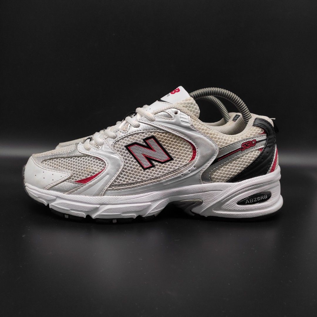 New Balance 530 White Silver Red (8 Men), Men'S Fashion, Footwear, Sneakers  On Carousell
