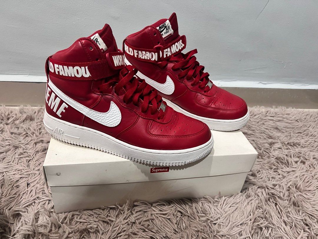 Nike Airforce 1 SUPREME OG ORIGINAL Men s Fashion Footwear
