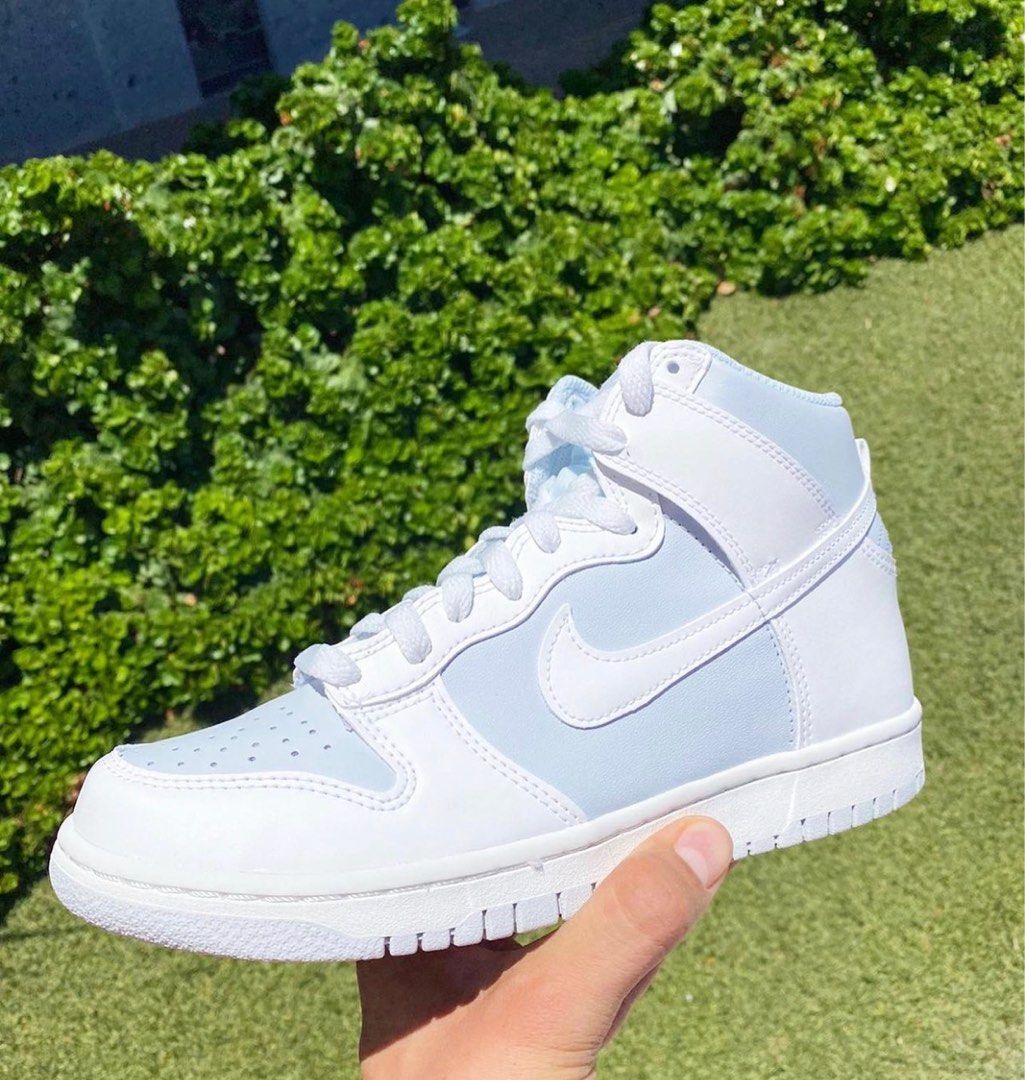 UK6]Nike Dunk High Summit White Football Grey GS, Women 