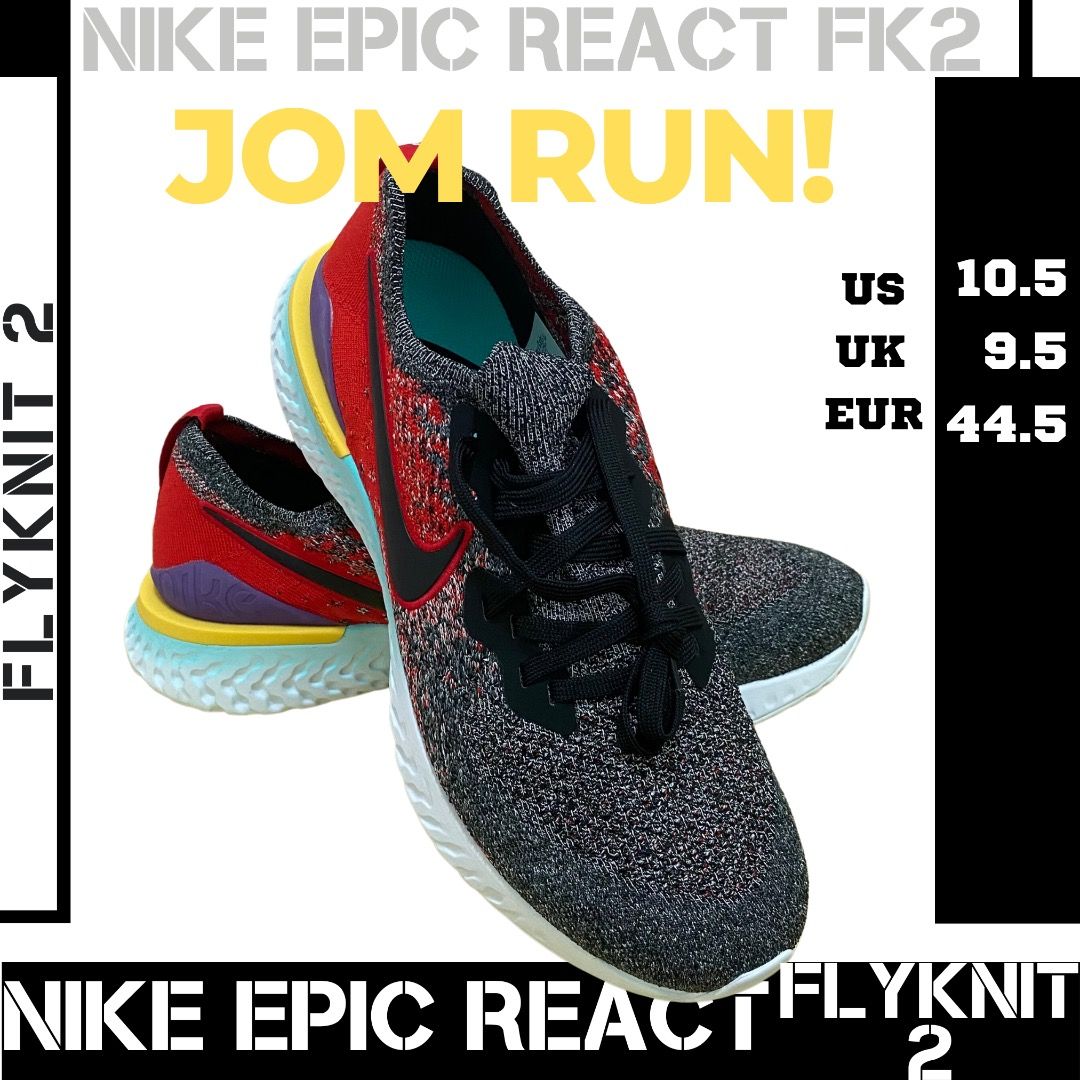 Nike Epic React Flyknit 2 Men s Running Shoes NEW Men s Fashion