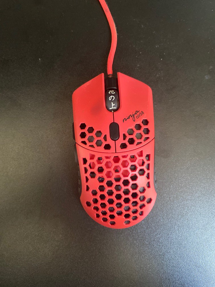 Ninja Air 58 FinalMouse (Red) with Hyperglides, Computers & Tech, Parts ...