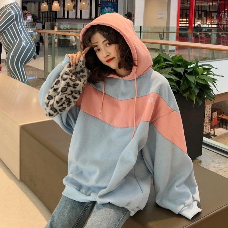 oversized pastel hoodie