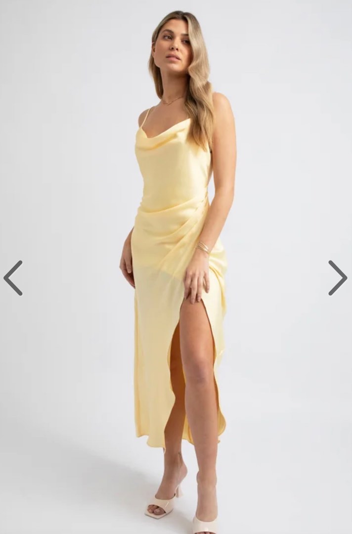 gold dress pagani dress, Women's Fashion, Clothes on Carousell Pageant gown