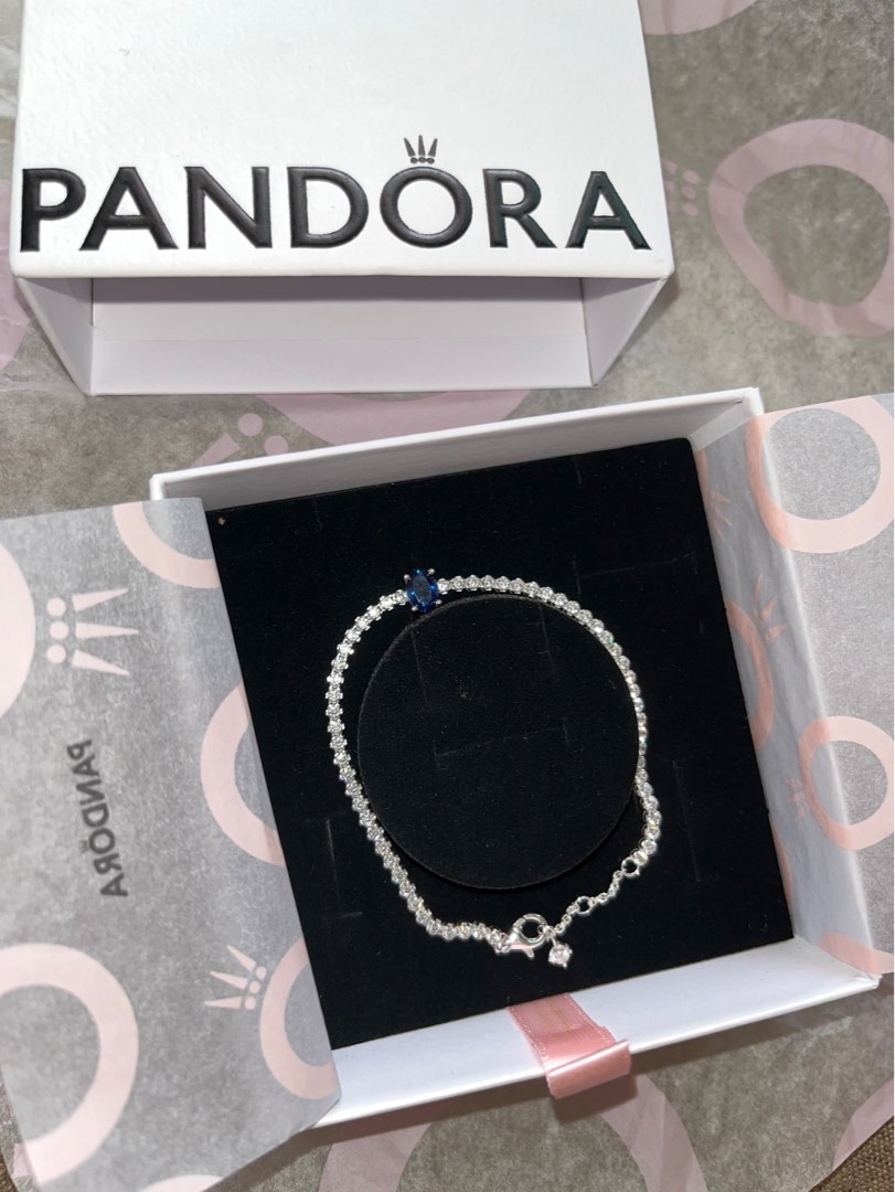 Pandora Pave Tennis Bracelet, Luxury, Accessories on Carousell