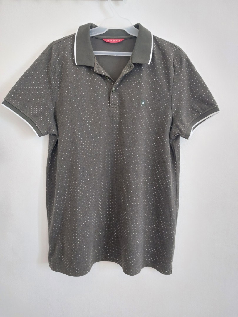 Penshoppe Polo Shirt Army Green, Men's Fashion, Tops & Sets, Tshirts ...