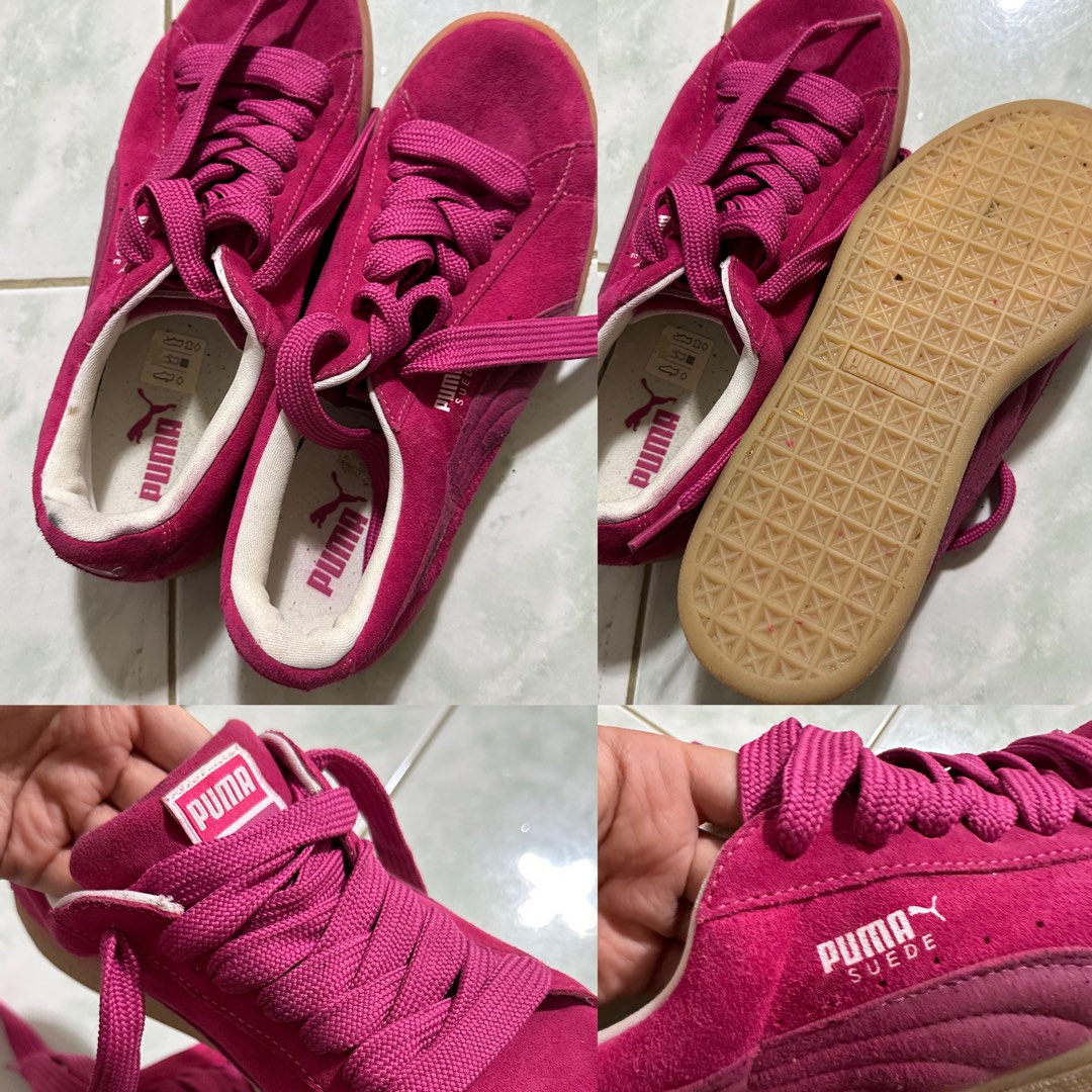 Pink puma suede size 4 clearance