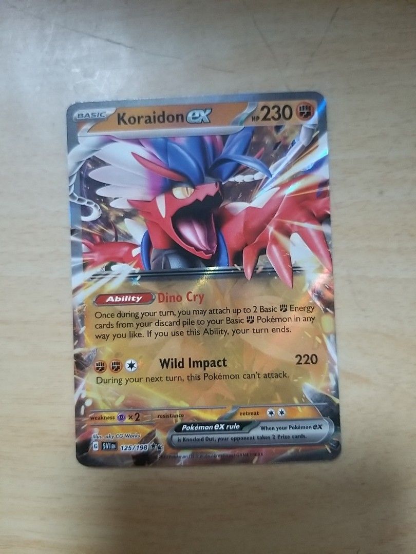 Koraidon ex 125/198 in Portuguese Scarlet & Violet Pokémon TCG