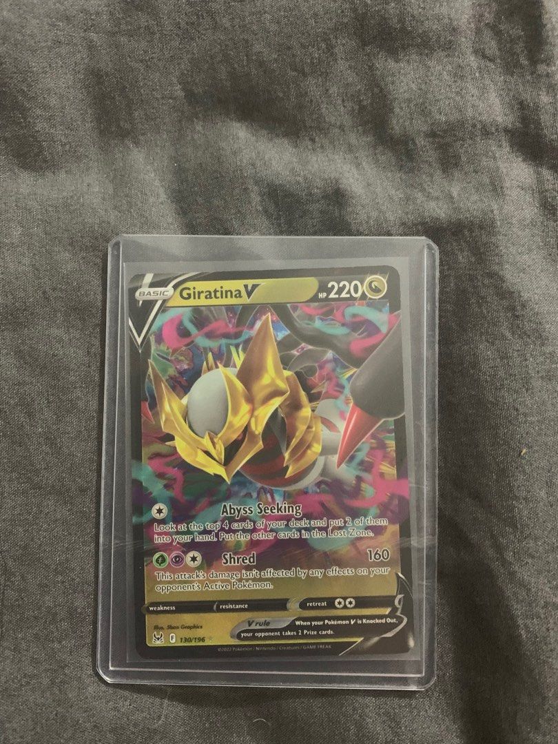 Pokemon Giratina V 130/196 Lost Origin Ultra Rare NM/M 2 card lot