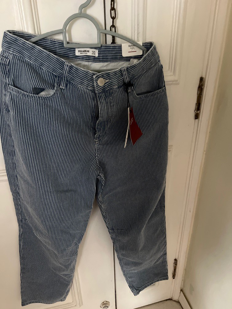 Pull and clearance bear striped jeans