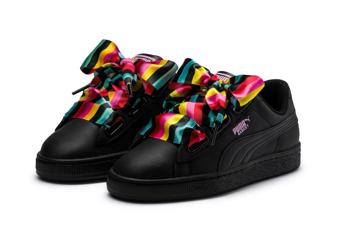 Puma black shop pale pink