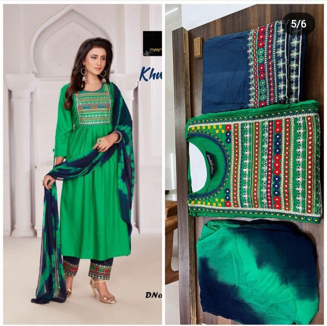 Green Art Silk Punjabi Salwar Suit With Dupatta Most Loved Styles 1931SL01