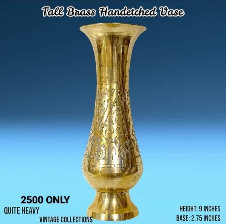 Pure Brass vases collectible, Furniture & Home Living, Home Decor