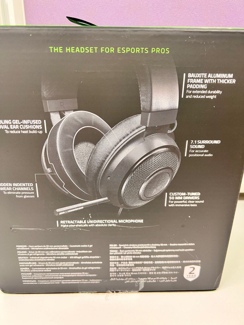 Razer Kraken - Multi-Platform Wired Gaming Headset, Audio, Headphones ...