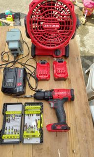 Rechargeable Fan & wireless drill