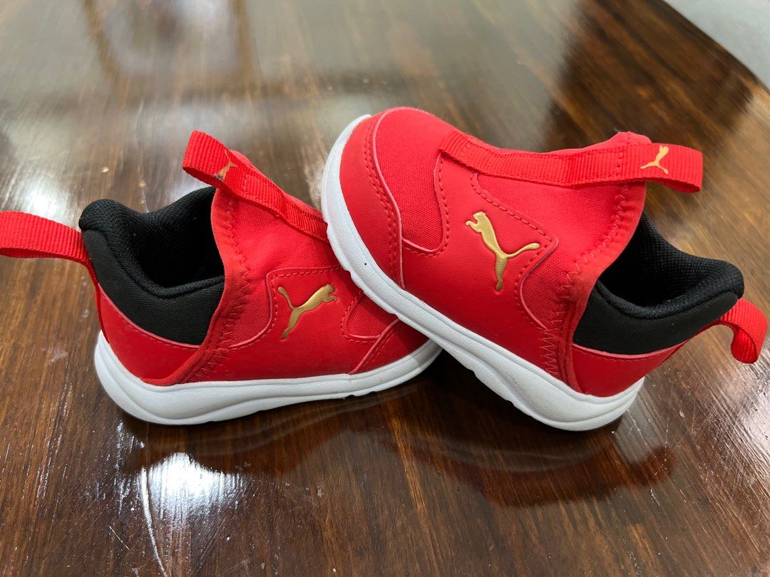 Red Puma baby shoes Babies Kids Babies Kids Fashion on Carousell