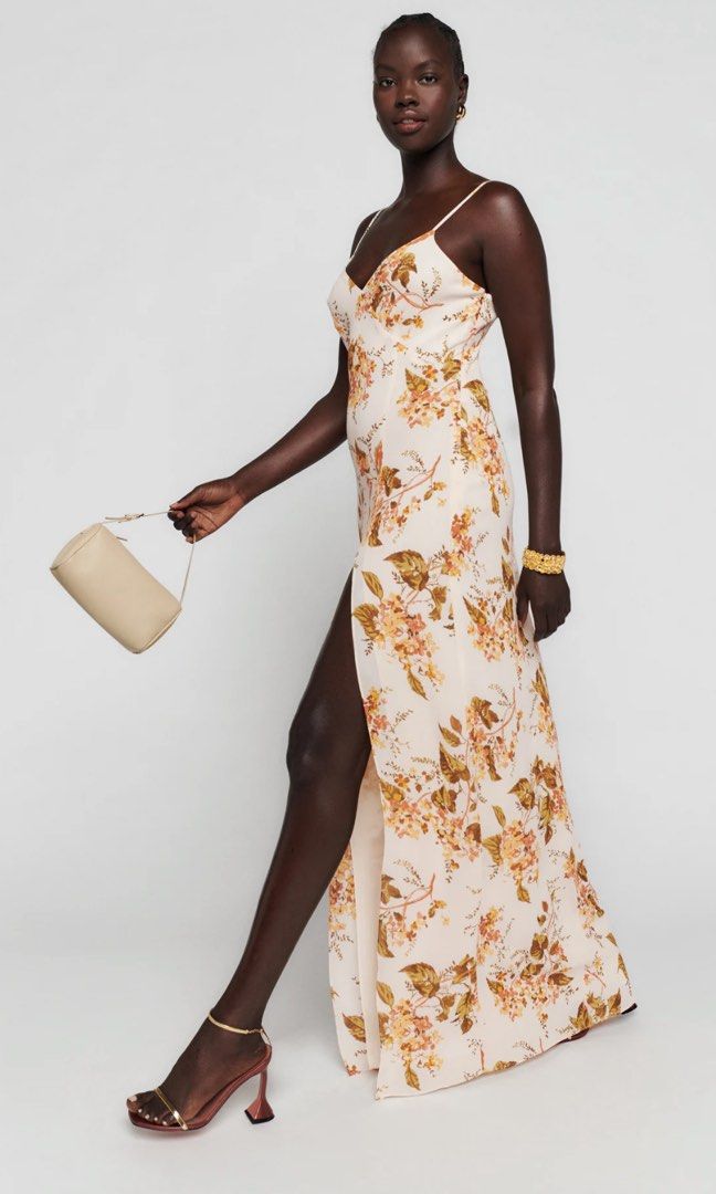 Reformation floral maxi dress online