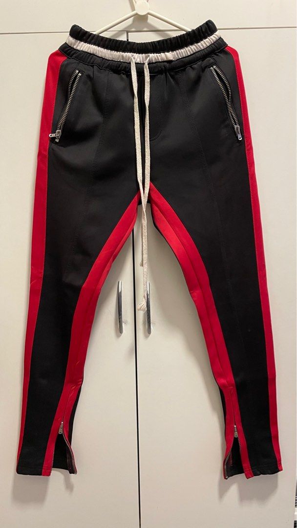Retro side stripe best sale track pants